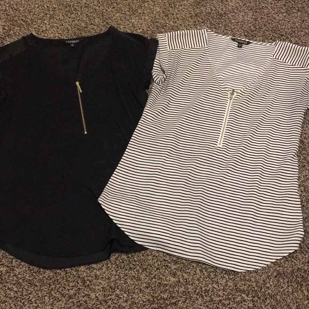 Express shirt bundle EUC both size XS